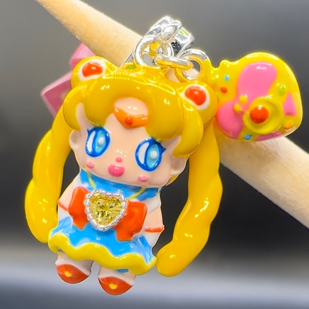 Sailor moon x Polly pocket charm kawaii anime handmade charm bead jewelry